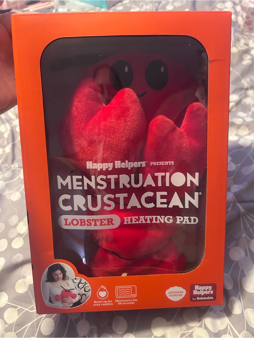 Menstruation Crustacean Lobster Heating Pad - Red